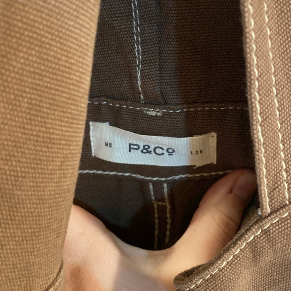 P&CO Albion Carpenter Overalls - Washed Brown - Picture 3 of 4